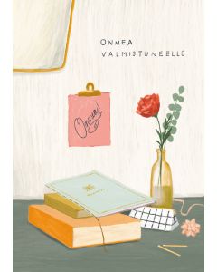 2-osainen kortti Johanna Ilander - Onnea valmistuneelle