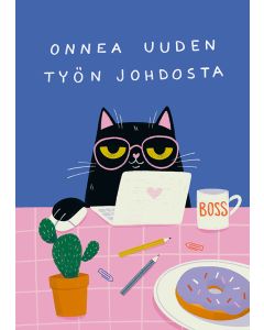Postikortti Kaisu Sandberg - Onnea uuden työn johdosta