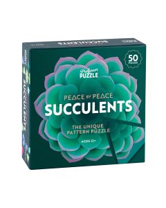 Älypeli 50 tehtävää Professor Puzzle - Peace by Peace: Succulents