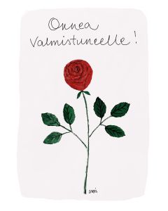 2-osainen kortti Sari's Artwork - Onnea valmistuneelle!