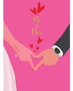 2-osainen kortti Hammond Gower - Mr & Mrs