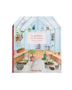 Värityskirja tarroilla - Gardener