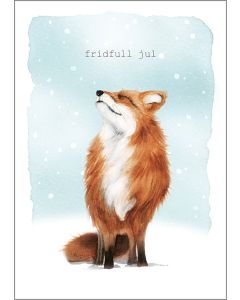 Joulukortti Henna Adel - "Fridfull jul! kettu