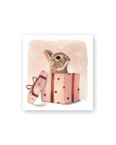 Pakettikortti joulu Putinki Henna Adel - Pupu lahjapaketissa