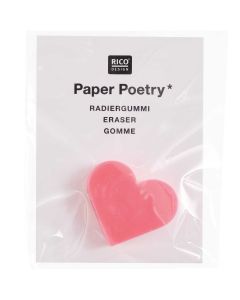 Pyyhekumi Rico Design - Heart Neon Pink