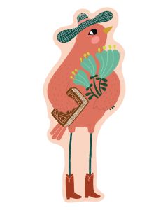 Kirjanmerkki Putinki Mira Mallius - Lintu