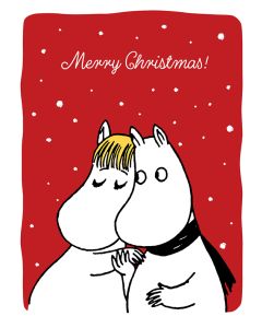 2-osainen joulukortti Muumi - Jouluhalaus Merry Christmas!
