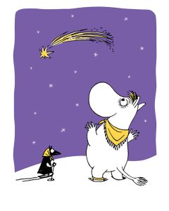 2-osainen joulukortti Muumi - Tähdenlento 2