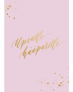 2-osainen kortti Kalligrafiastudio - Upealle hääparille