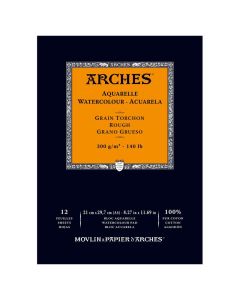 Arches 300g A4 (12L1) karkea, 100% lumppu akvarellilehtiö - 3700417134899