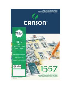 Canson 1557 180g A5 (30L1), piirustuslehtiö