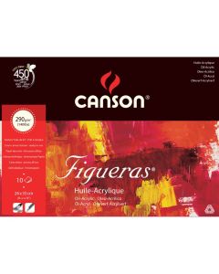 Canson Figueras 290g 24x33 (10L1), öljy- ja akryyliväripaperilehtiö