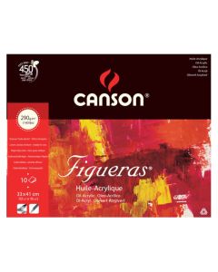 Canson Figueras 290g 33x41 (10L1), öljy- ja akryyliväripaperilehtiö