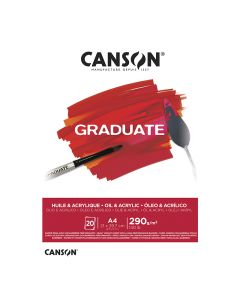 Canson Graduate Oil and Acrylic 290g A4 (20), Öljy- ja akryylilehtiö