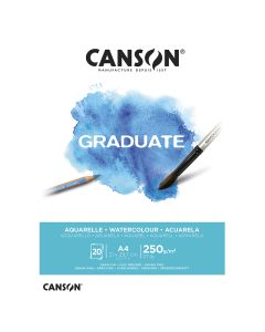Canson Graduate Watercolor 250g A4 (20), akvarellilehtiö