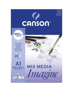 Canson Imagine 200g A1 (25) (59,4x84,1), akvarelli- ja monitekniikkalehtiö