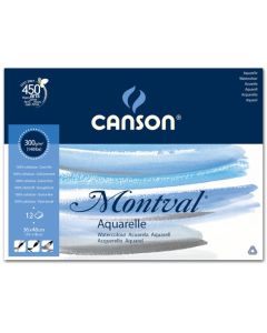 Canson Montval 300g 36x48 (12L1) Puolikarkea, akvarellilehtiö