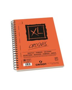 Canson XL Sketch 90g A5 (60) kierre, kierre pitkä sivu perforoitu