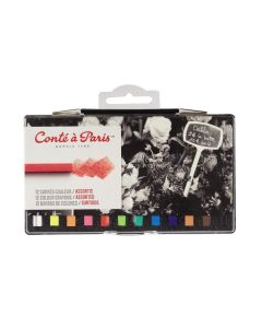 CAP Carres pastelliliitulajitelma 12 yleissävyt, muovikotelo