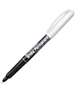 Centropen White Permanent Marker 2,5-1,2mm, pyöreäkärki valonkestävä, happovapaa 2686
