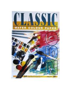 Classic akvarellilehtiö 250g A3 (20), 2-sivu liimattu karkea