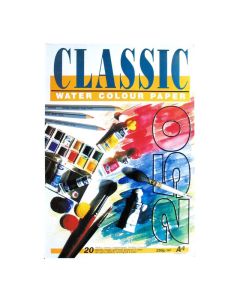 Classic akvarellilehtiö 250g A4 (20), 2-sivu liimattu karkea