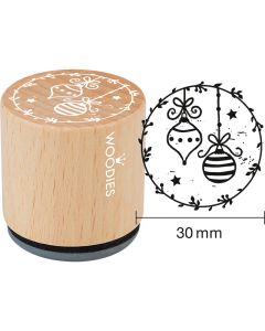 CP Woodies leimasin Christmas ball