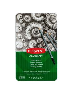 Derwent Academy Sketching 12 lajitelma, 6B,5B,4B,3B,2B,B,HB,H,2H,3H,4H,5H