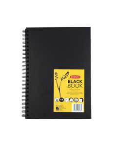 Derwent Black Book A4 200g (40) kierrelehtiö