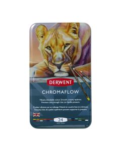 Derwent Chromaflow 24 väriä, metallirasia, värikynä