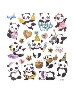 DPC tarra-arkki A5 21kpl pandat, UV-lakka