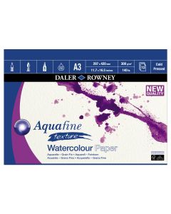 DR Aquafine akvarellilehtiö 300g A3 (12) PK, 100 % selluloosa, 12 sivua, puolikarkea