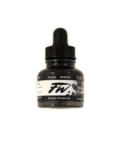 DR FW Acrylic ink 29.5ml 028 Black (India), Taiteilijatasoinen muste