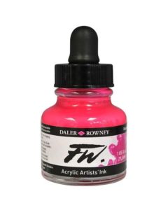 DR FW Acrylic ink 29.5ml 544 Fluorescent red, Taiteilijatasoinen muste