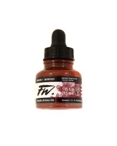 DR FW Acrylic ink 29.5ml 554 Red earth, Taiteilijatasoinen muste