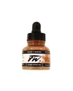 DR FW Acrylic ink 29.5ml 667 Raw sienna, Taiteilijatasoinen muste