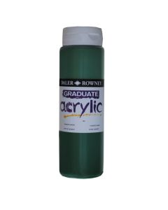 DR Graduate acrylic 500ml 343 Hooker's green, 500ml akryyliväri