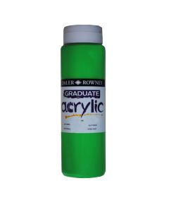 DR Graduate acrylic 500ml 355 Leaf green, 500ml akryyliväri