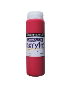 DR Graduate acrylic 500ml 542 Crimson, 500ml akryyliväri