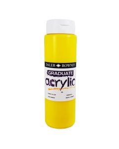 DR Graduate acrylic 500ml 603 Primary yellow, 500ml akryyliväri