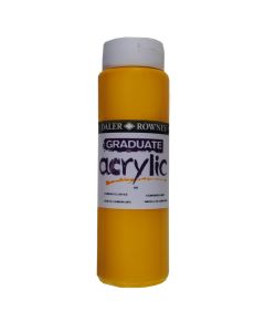 DR Graduate acrylic 500ml 605 Cadmium yellow hue, 500ml akryyliväri