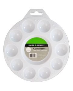 DR Simply muovipaletti 10 värin, pyöreä, 18cm, keskellä sekoituskuppi väreille