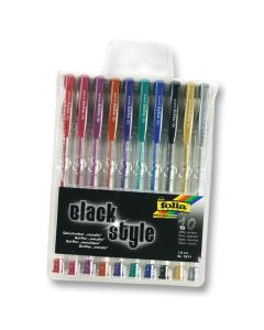 FOLIA Geelikynät Black style 10 väriä Metalli