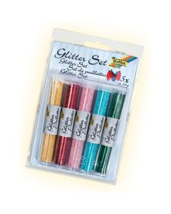 FOLIA Glitterpulveri 5x14g värilajitelma