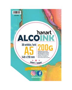 Hanart AlcoInk 200g A5 (148x210) 30 arkkia glossy, 03/22