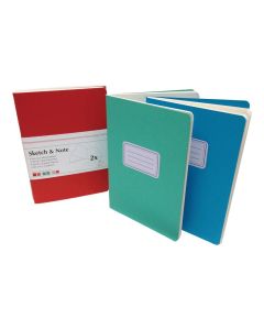 HM Sketch and note A6 (20) 125g 2 kpl, punainen la, cerise + paprika