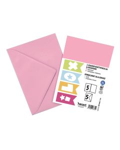 ILOX 2-os kortit ja kuoret 5+5kpl rosa
