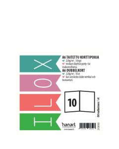 ILOX 2-os kortti A6 10kpl 220g 00 Valkoinen
