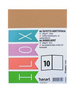ILOX 2-os kortti A6 10kpl 220g 10 Nature