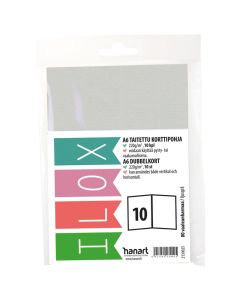ILOX 2-os kortti A6 10kpl 220g 80 Vaal.harm